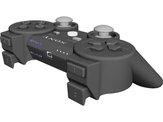 Playstation 3 Controller CAD 3D Model