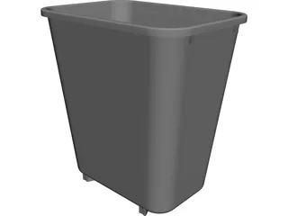 Trash Can CAD 3D Model