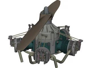 HAHN Sternmotor 3D Model