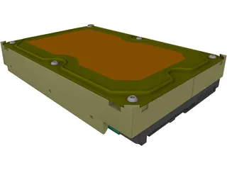 3.5 HDD SATA 3D Model