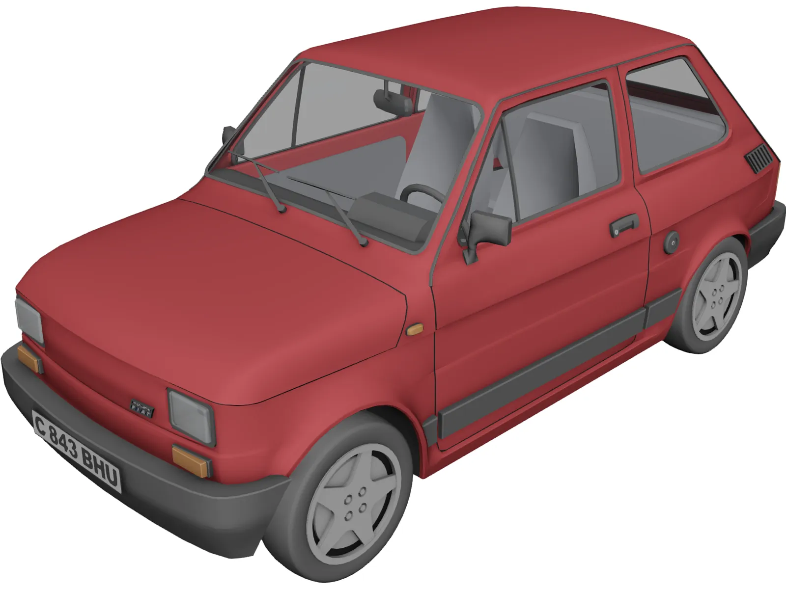 Fiat 126p 3D Model