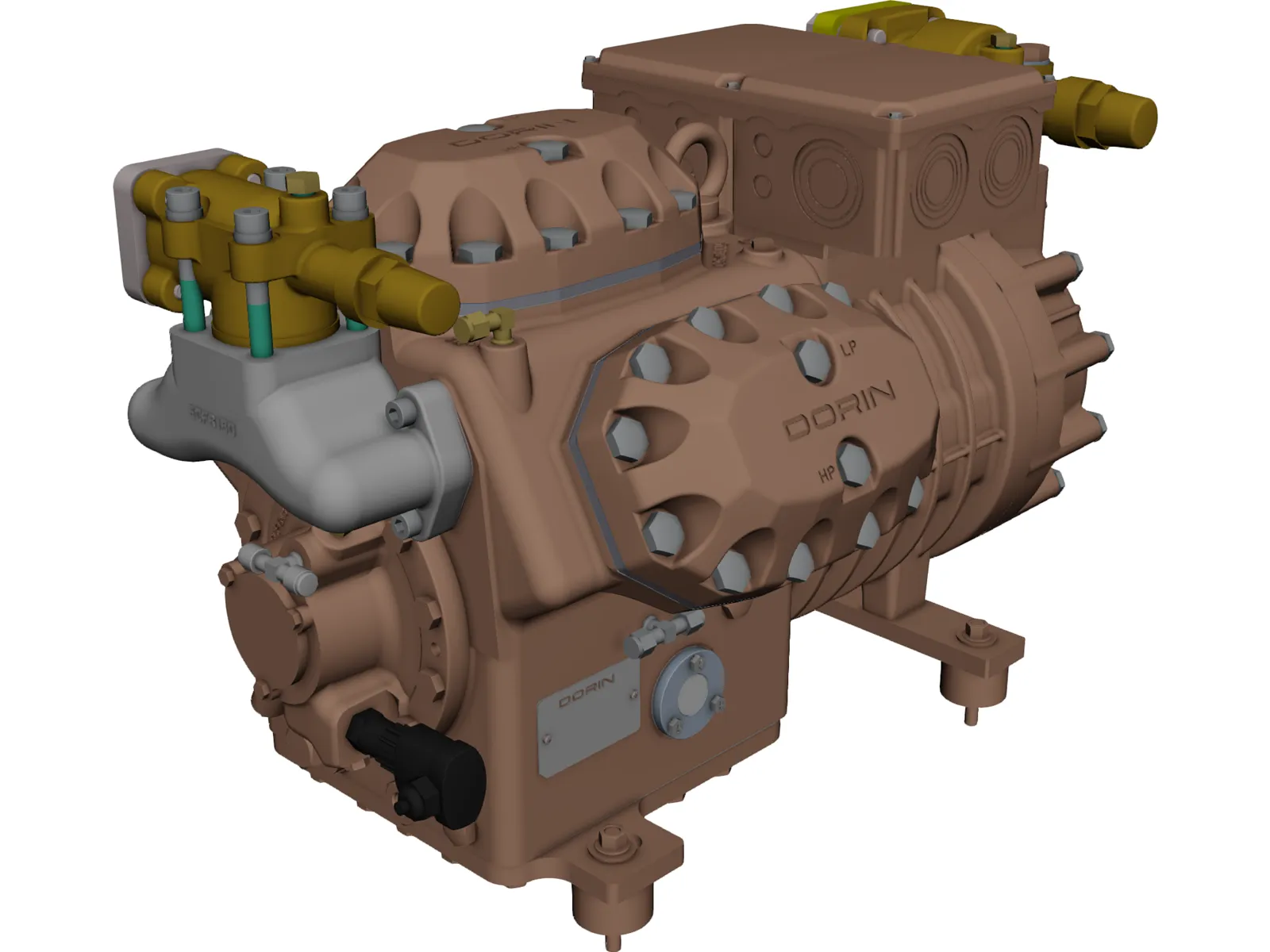 Dorin SE326 Compressor 3D Model