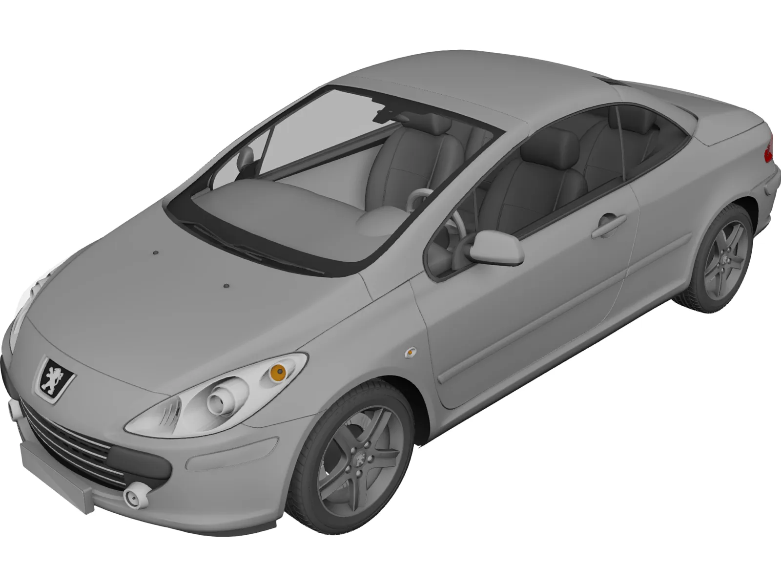 Peugeot 307 CC 3D Model - 3DCADBrowser