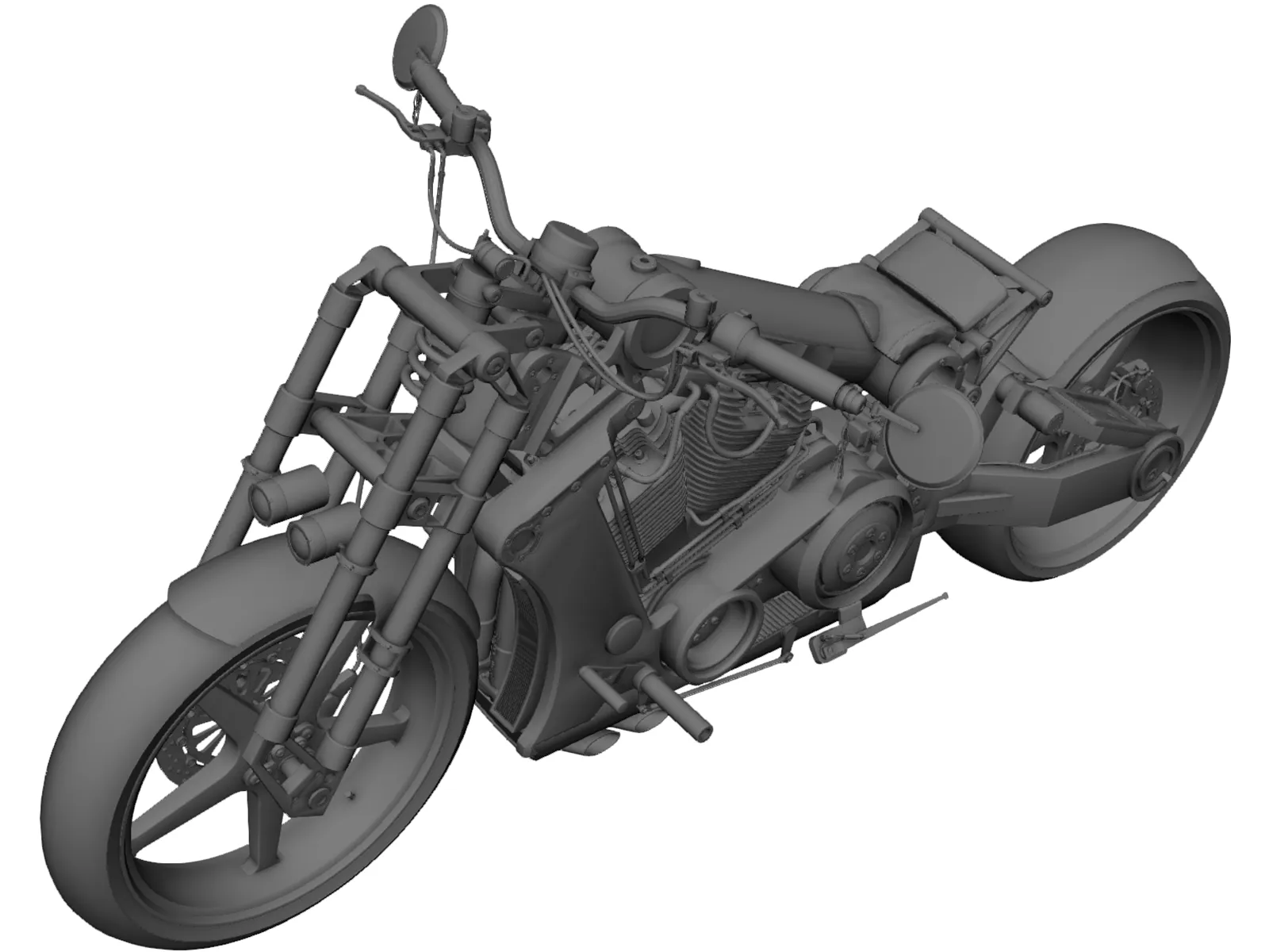 Custom Bike 3D Model