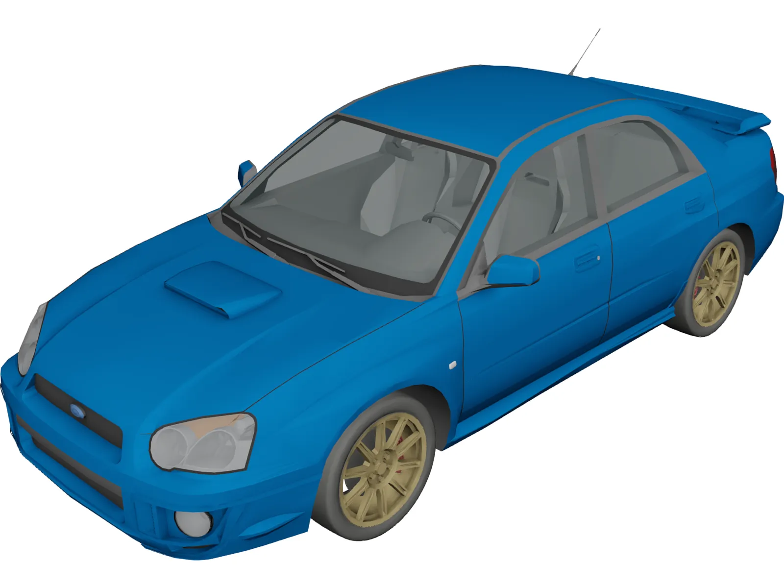 Subaru Impreza 3D Model 3DCADBrowser