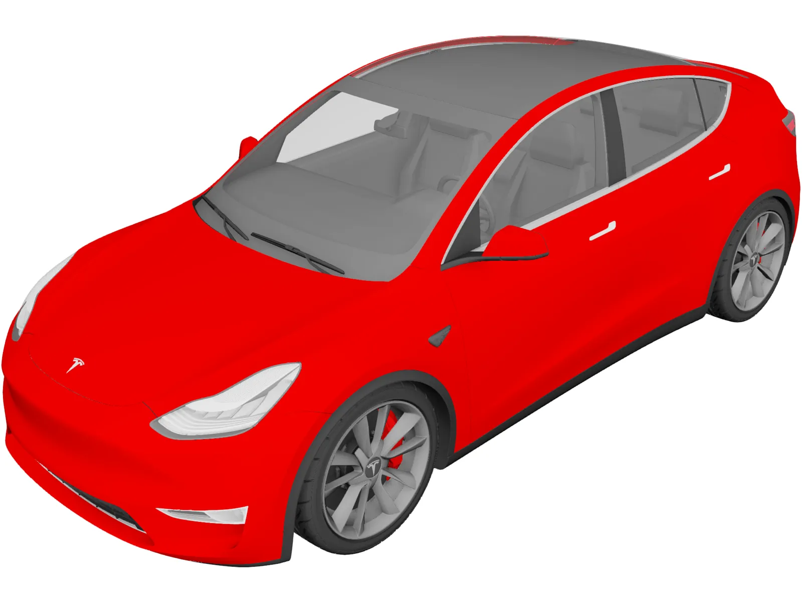 Tesla Model Y 3D Model (2021) - 3DCADBrowser