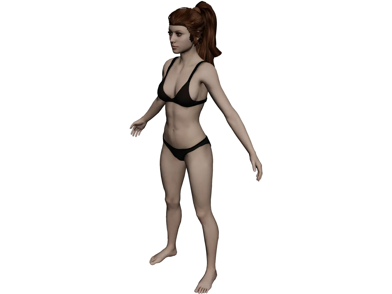 Women underwear Bra 3D model