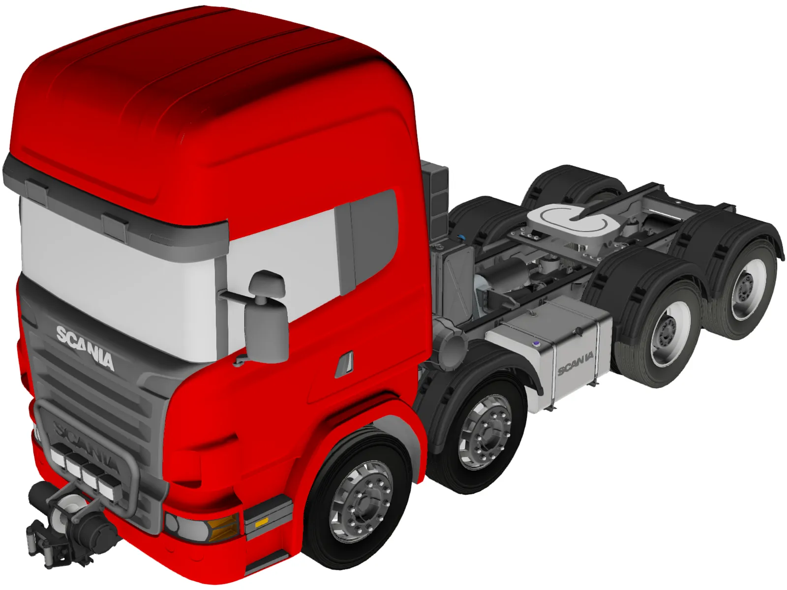 Scania 8X4 3D Model