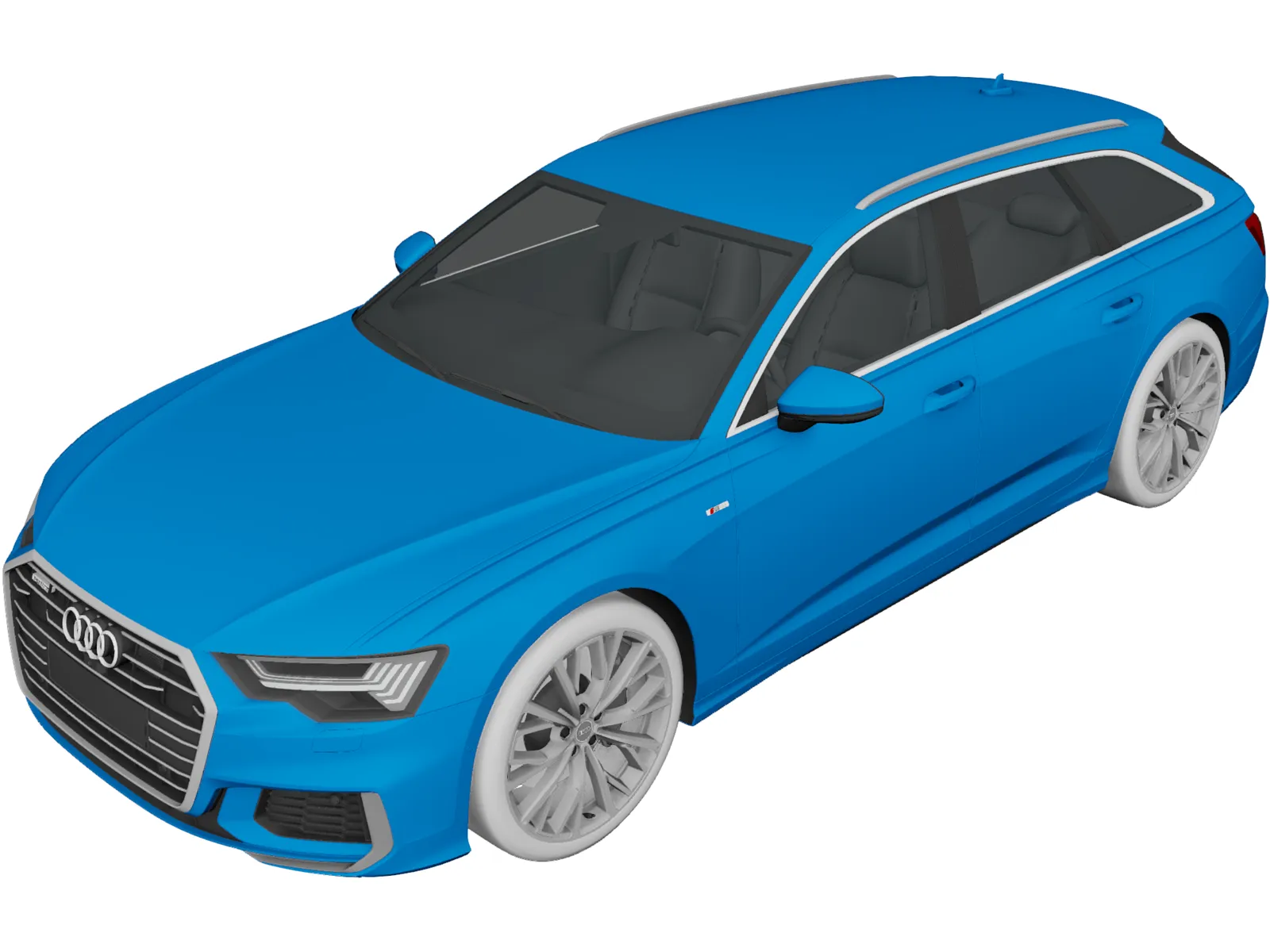 Audi A6 Avant S-line (2019) 3D Model