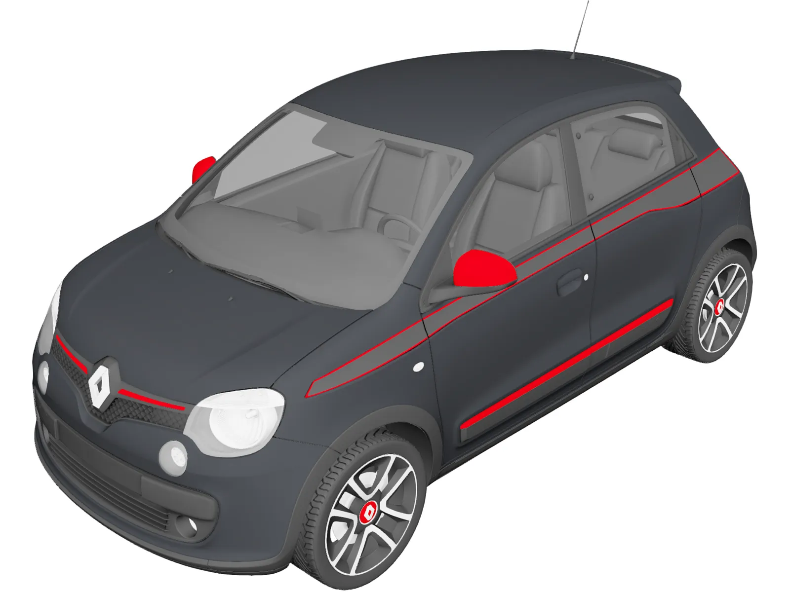 Renault Twingo (2015) 3D Model