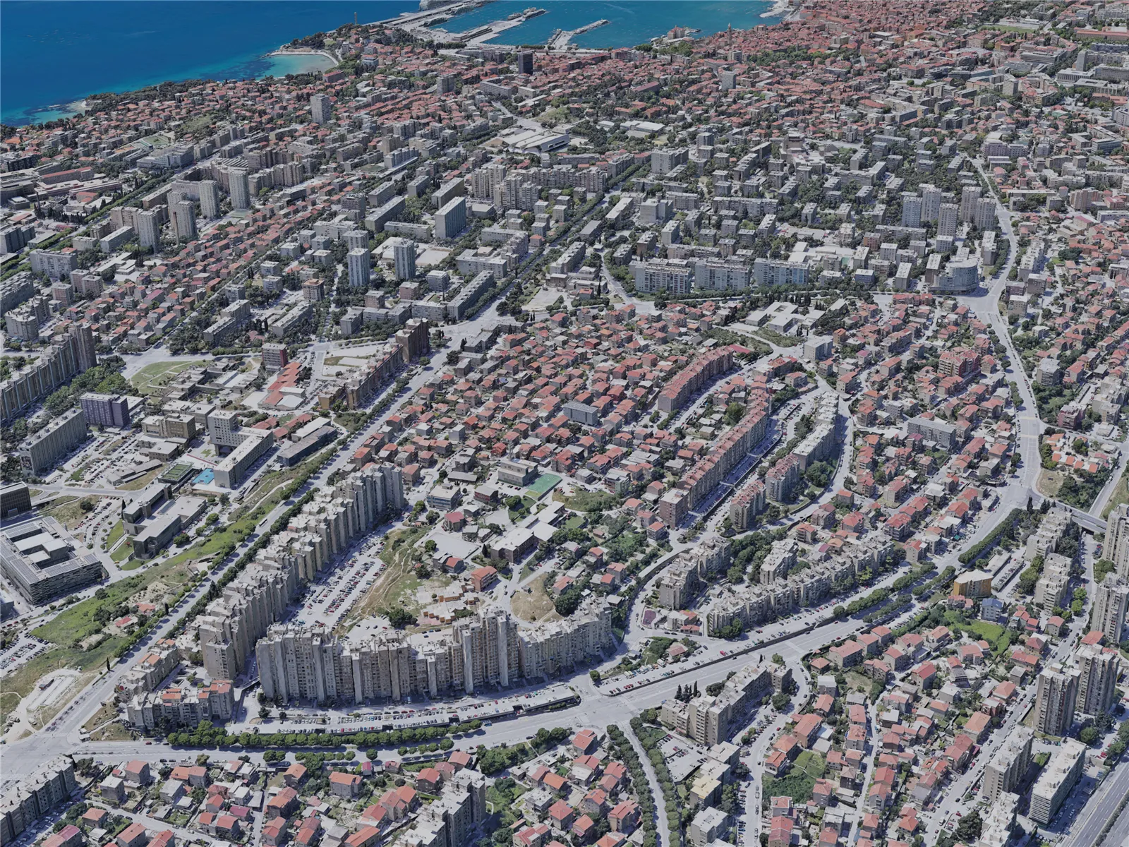 Split City, Croatia (2022) 3D Model