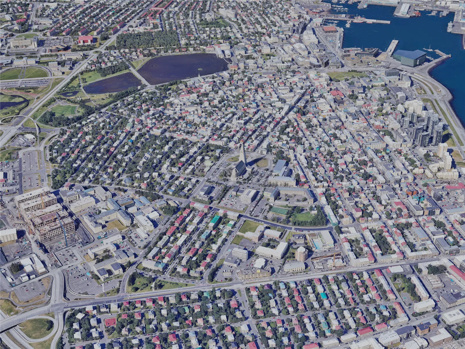 Reykjavik City, Iceland (2023) 3D Model