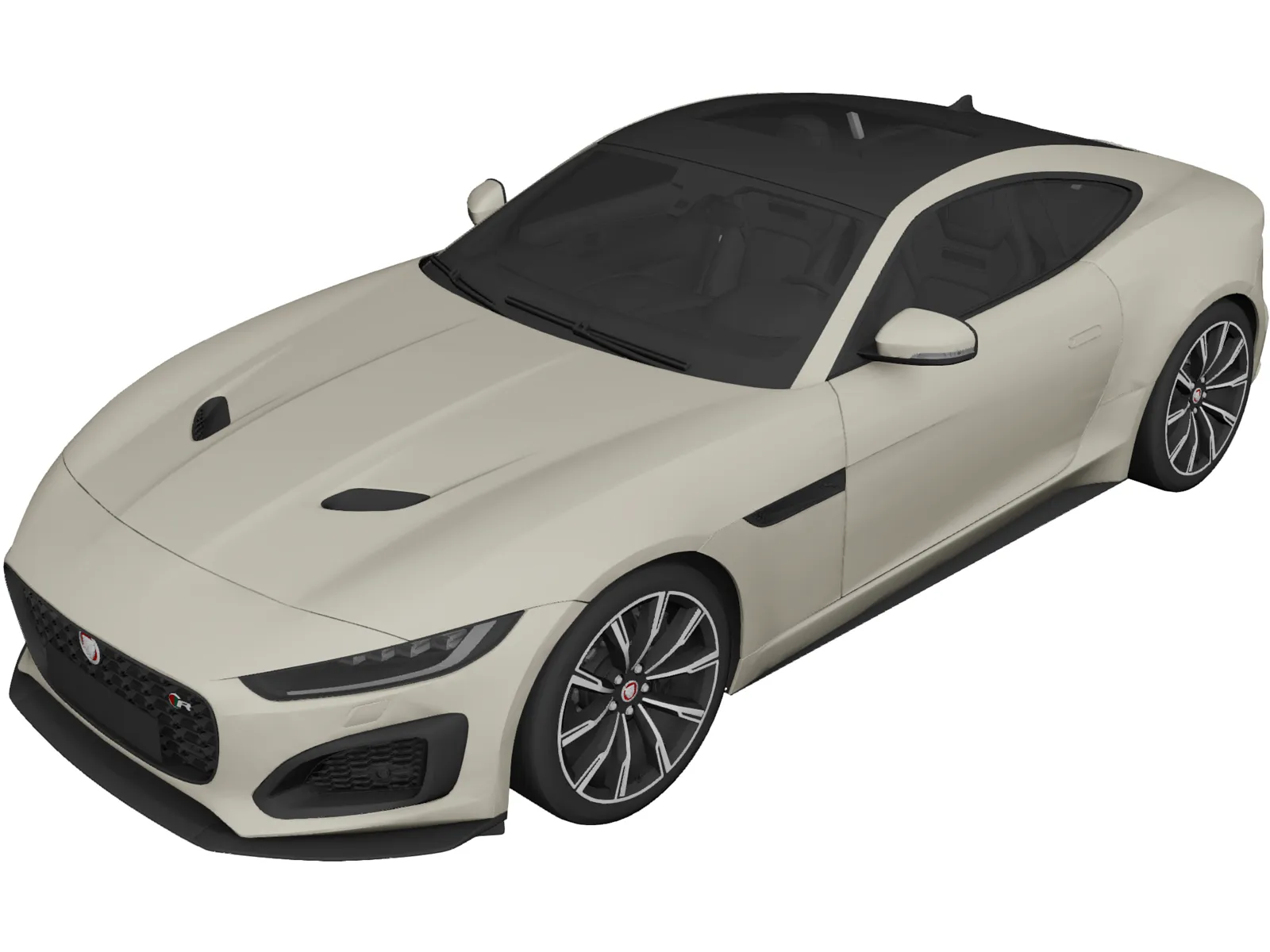 Jaguar F-Type R (2021) 3D Model