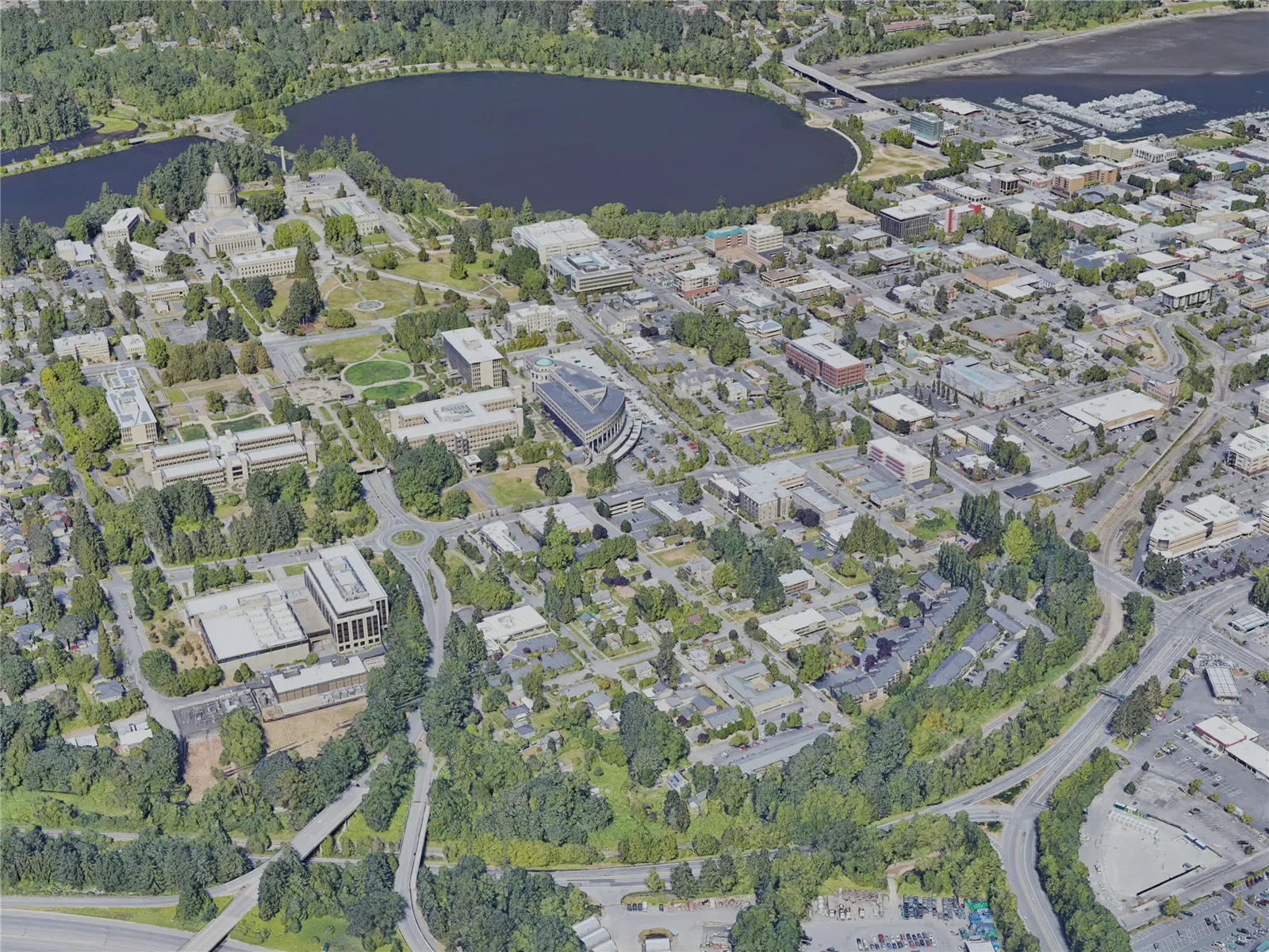 Olympia City, WA, USA (2023) 3D Model