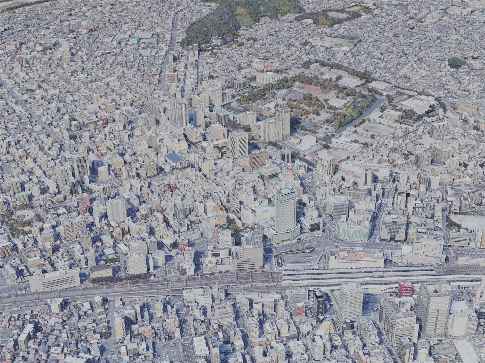 Shizuoka City, Japan (2023) 3D Model