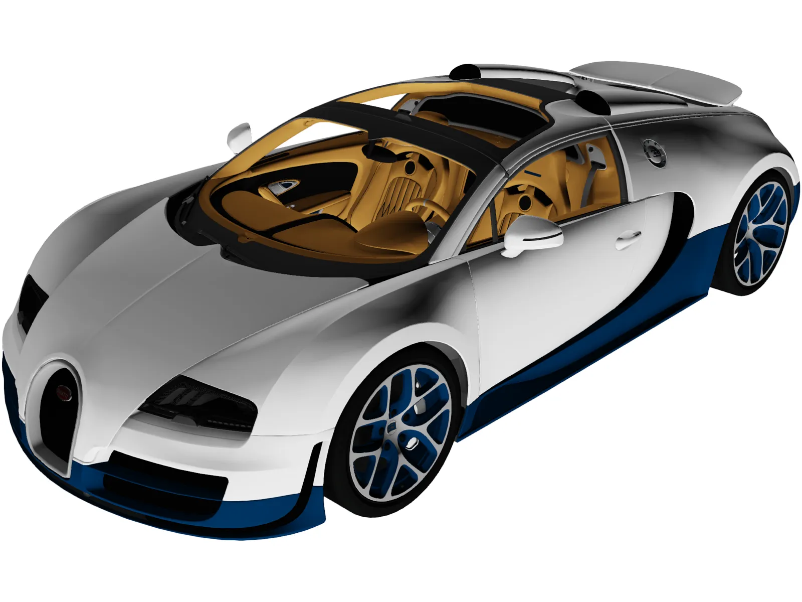 Bugatti Veyron Grand Sport Vitesse (2012) 3D Model