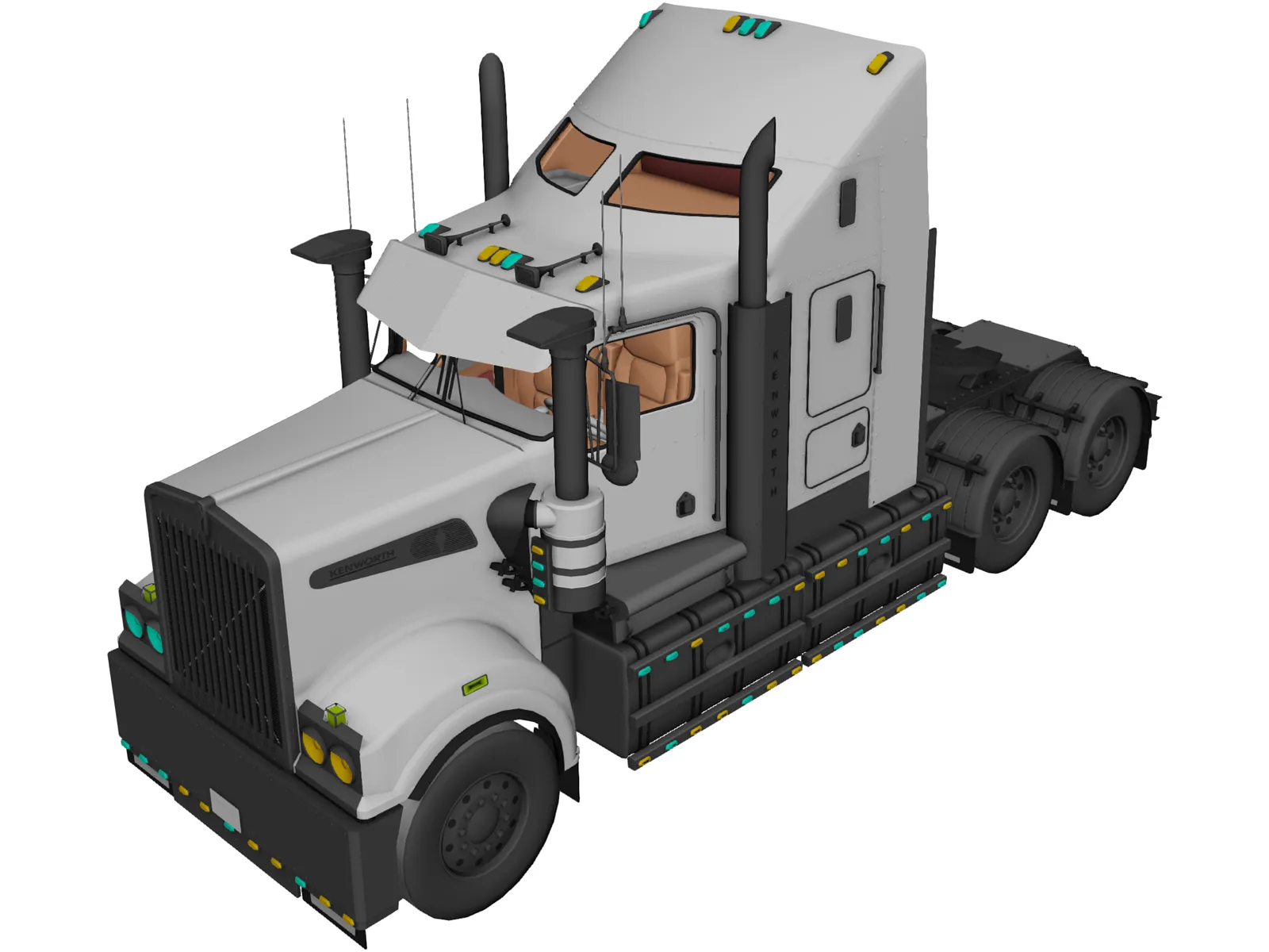 Kenworth T908 3D Model