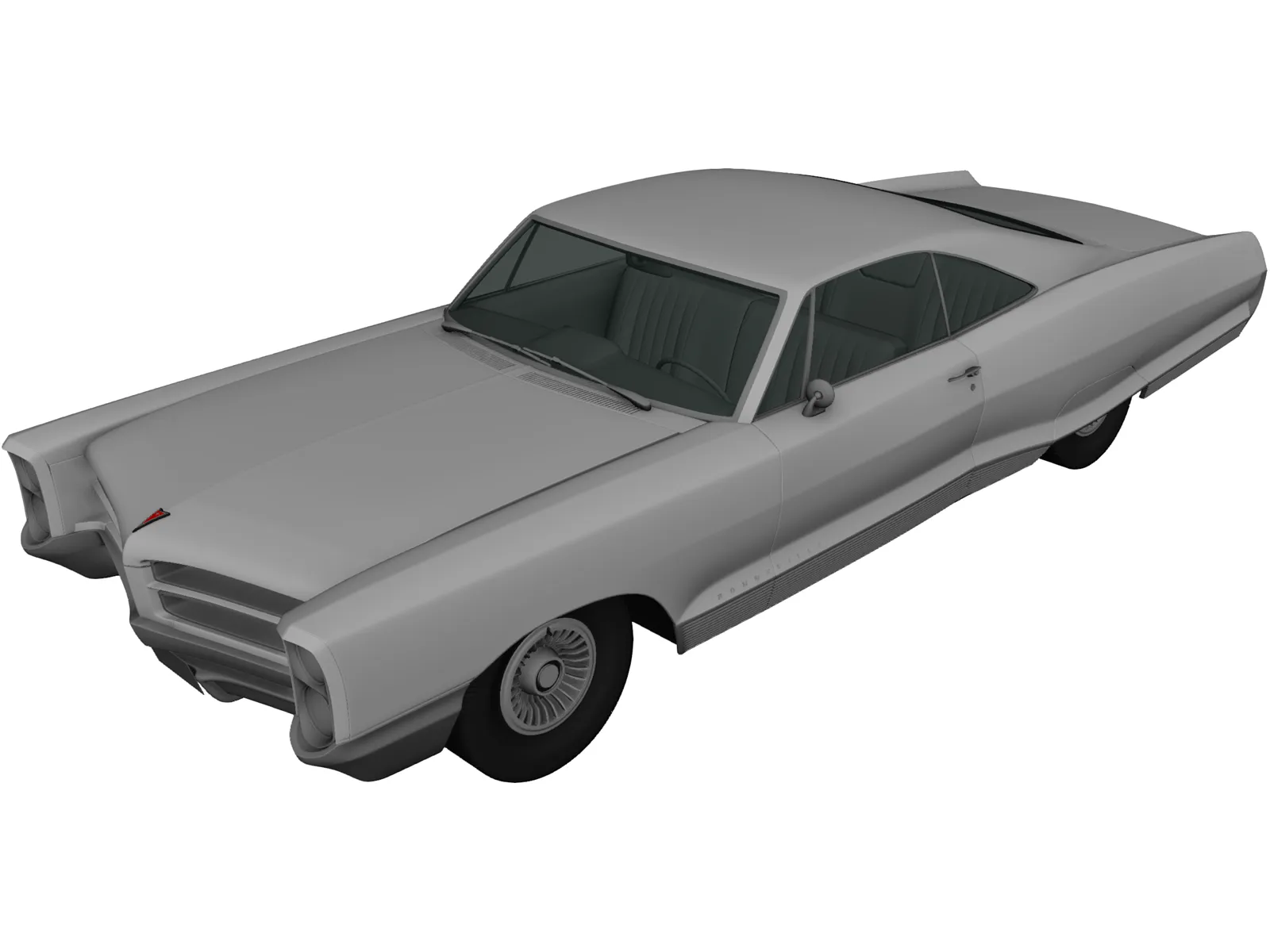 Pontiac Bonneville Hardtop (1966) 3D Model