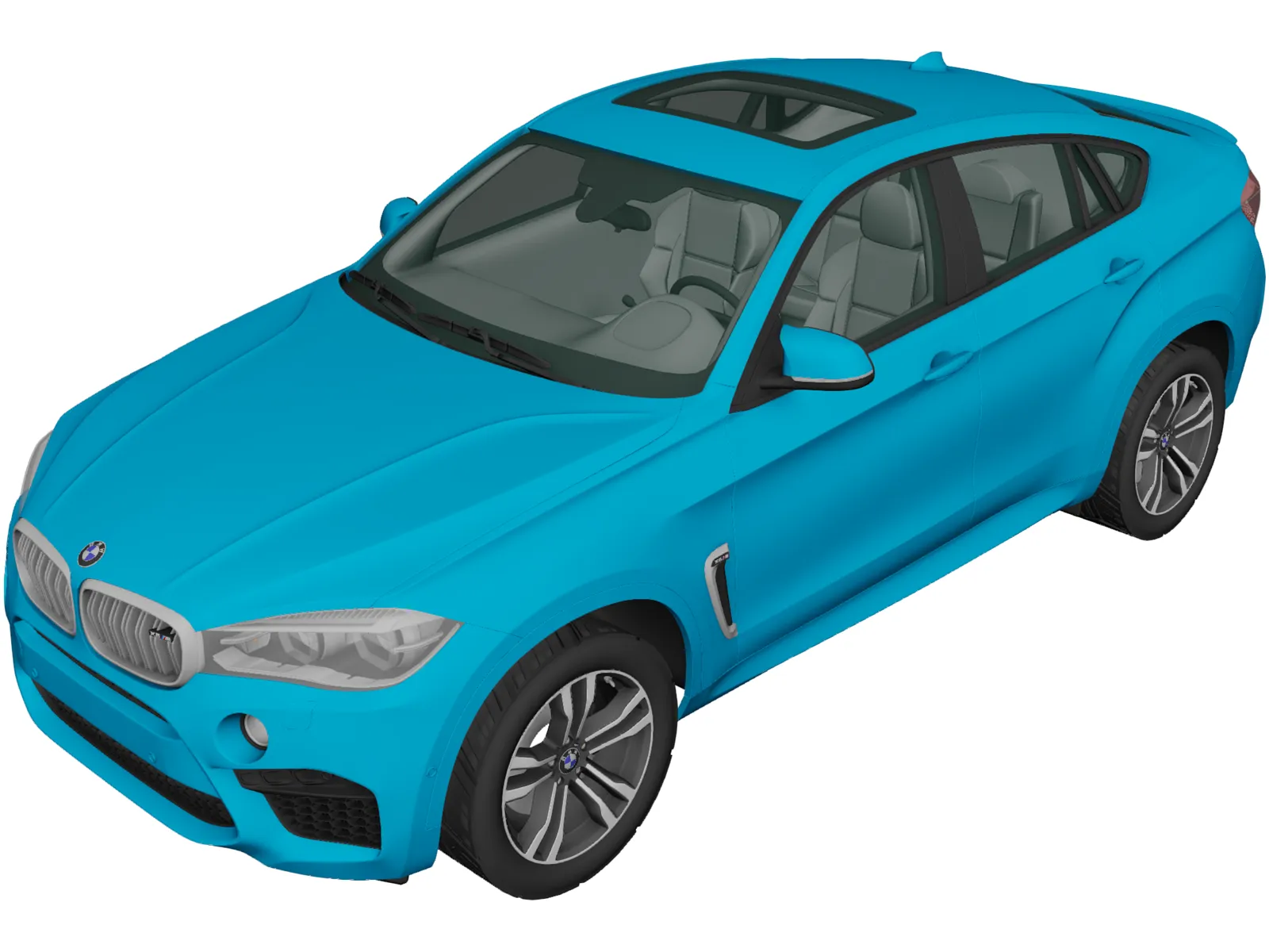 BMW X6M (2014) 3D Model