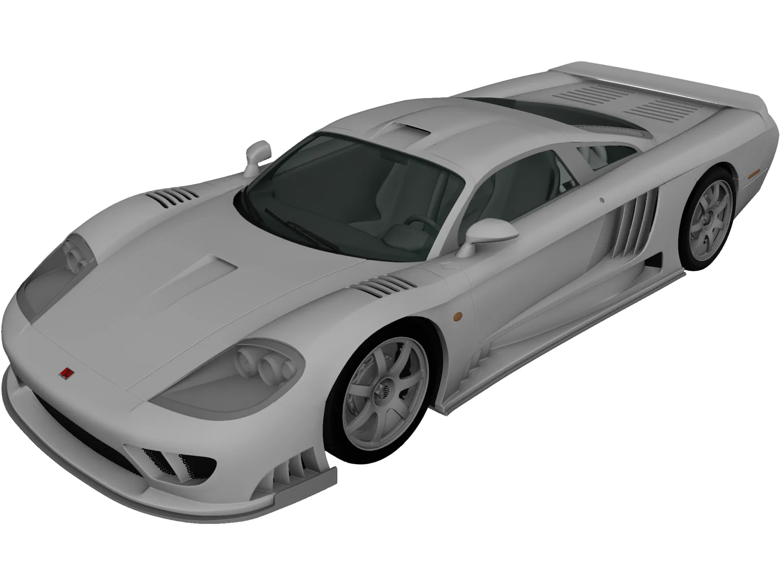 Saleen S7 Twin Turbo (2009) 3D Model