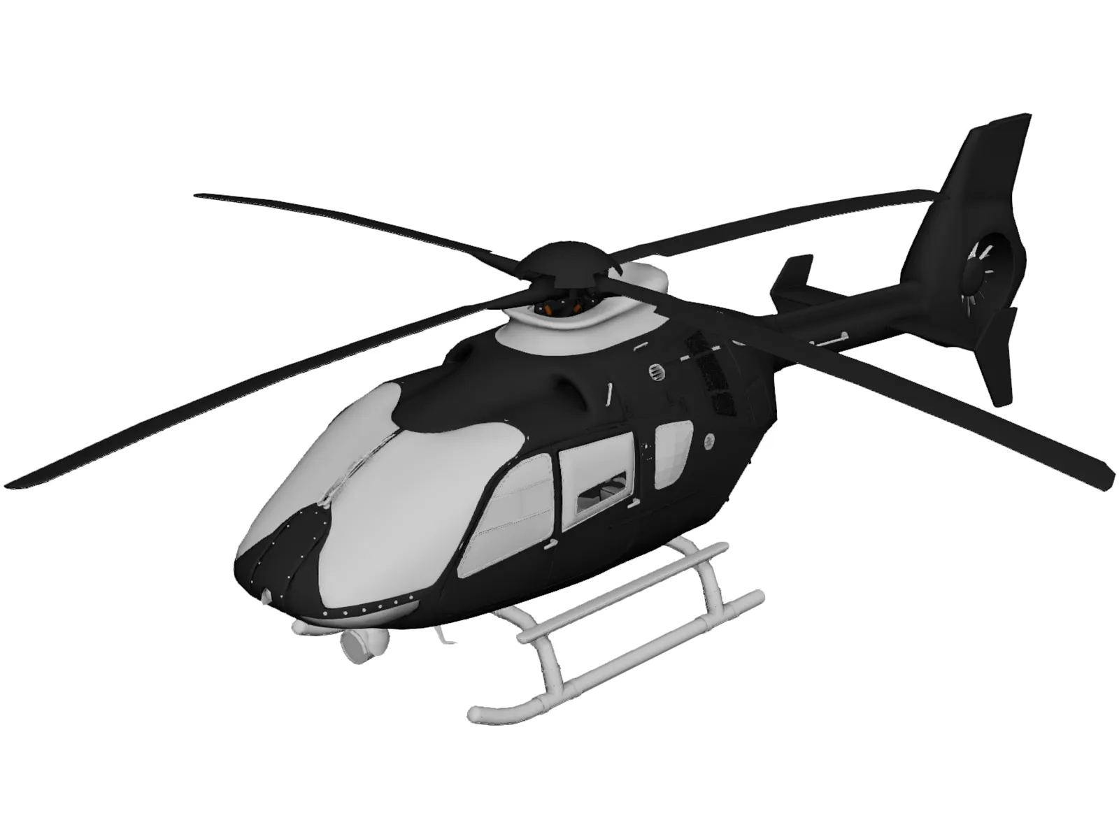 Airbus Helicopters H135 Police 3D Model