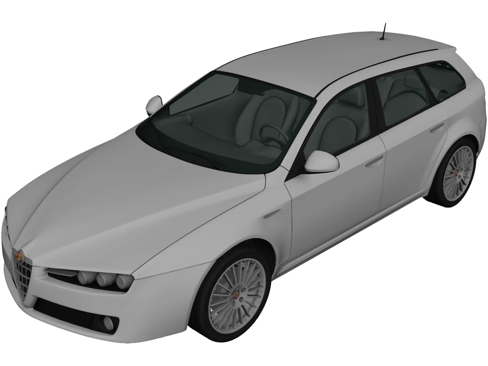 Alfa-Romeo 159 Sportwagon (2011) 3D Model