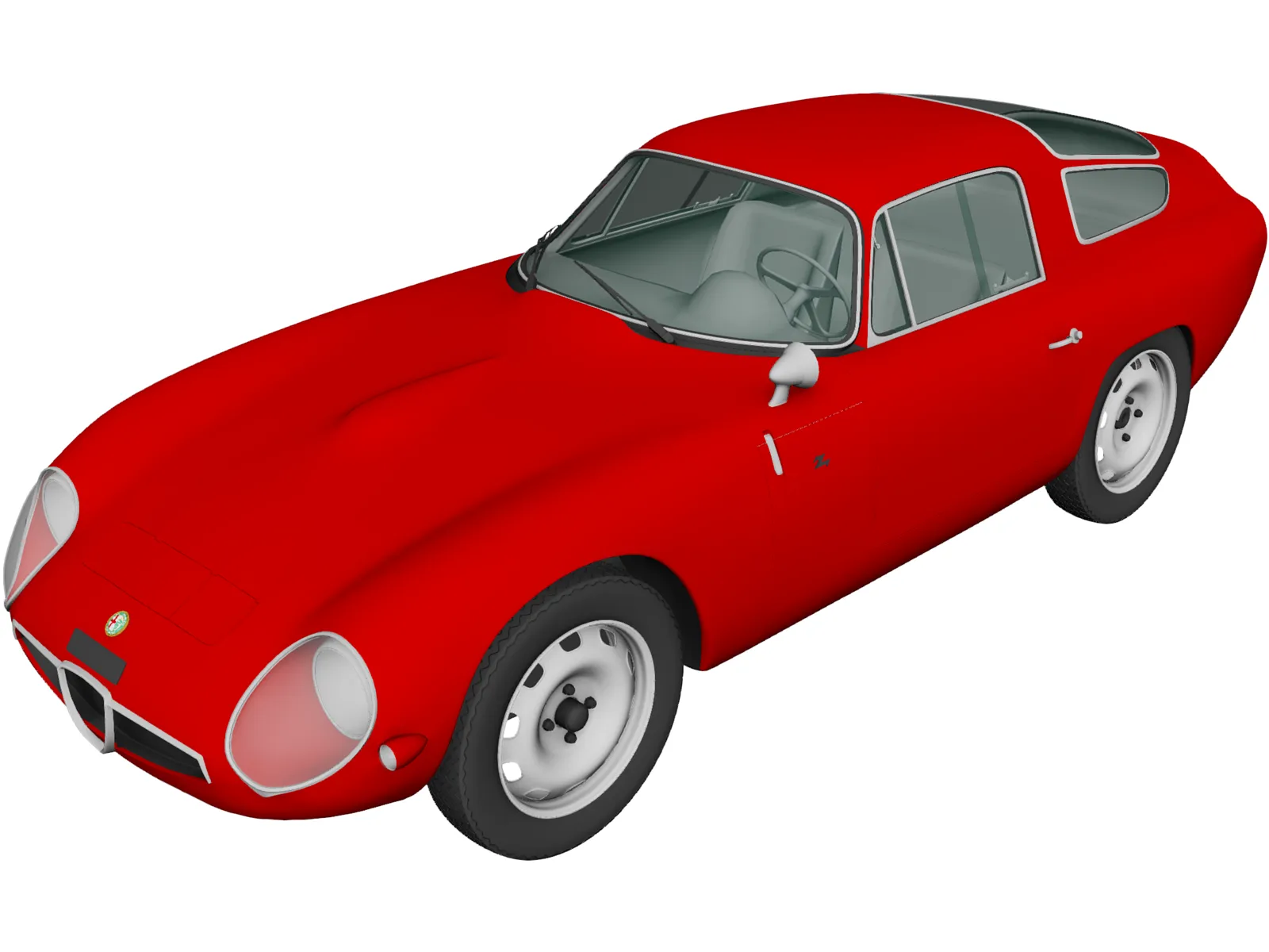 Alfa Romeo Giulia TZ (1963) 3D Model