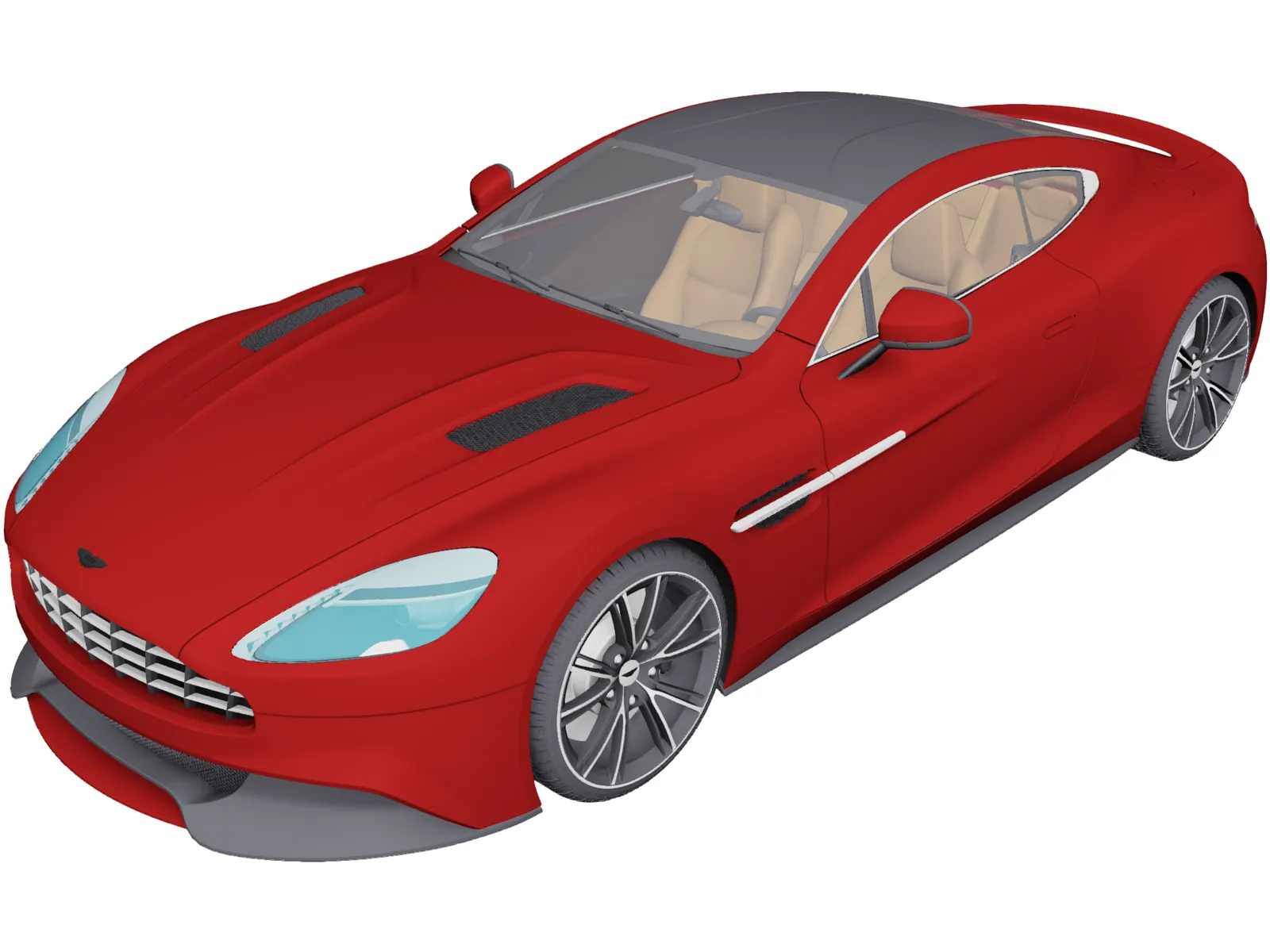 Aston Martin Vanquish (2013) 3D Model