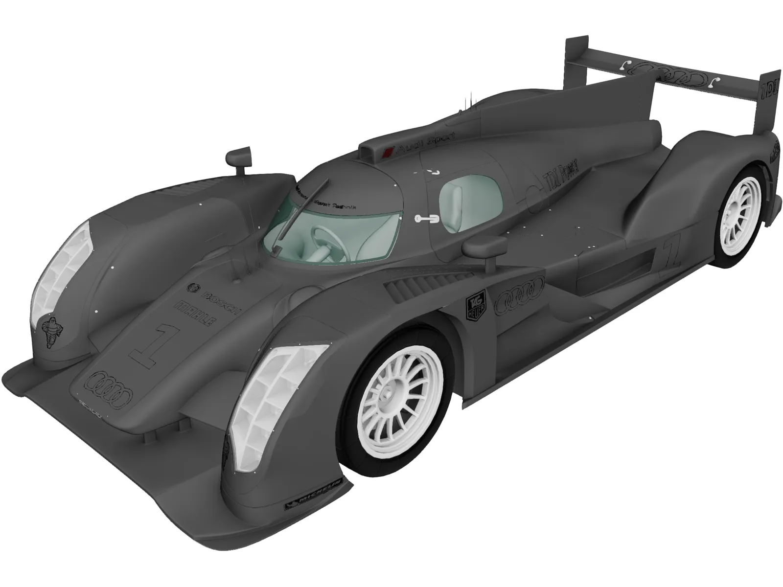 Audi R18 TDI (2011) 3D Model