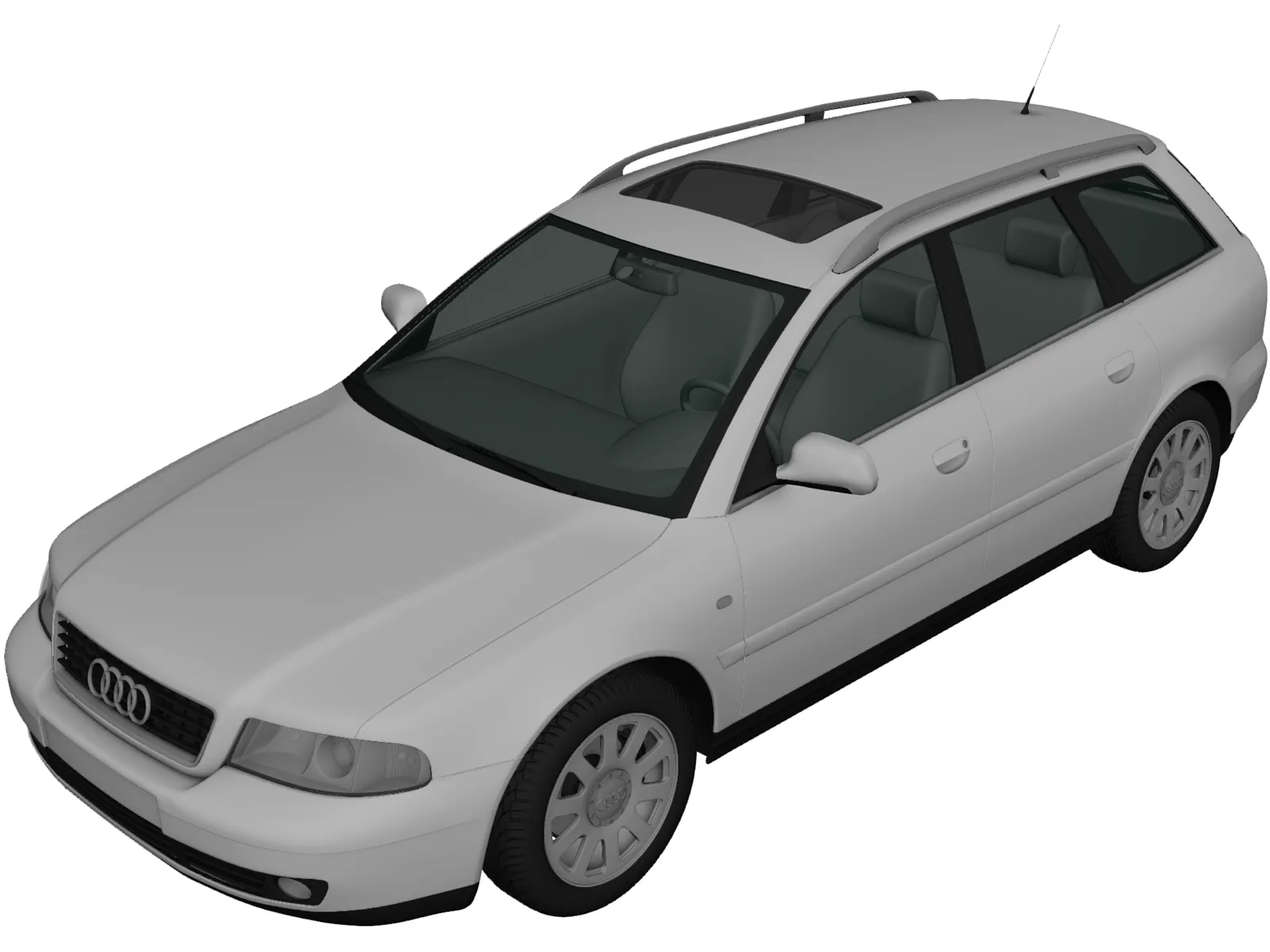 Audi A4 Avant (1999) 3D Model