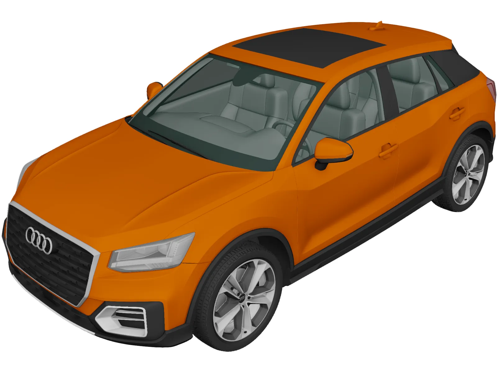 Audi Q2 (2020) 3D Model