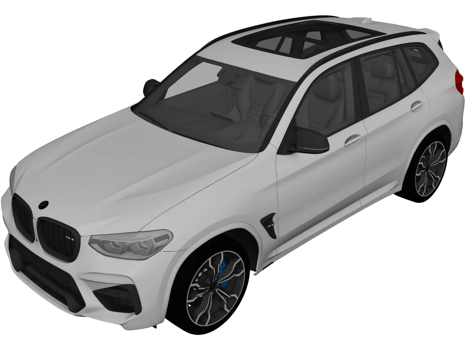 BMW X3M Competition (2020) 3D Model