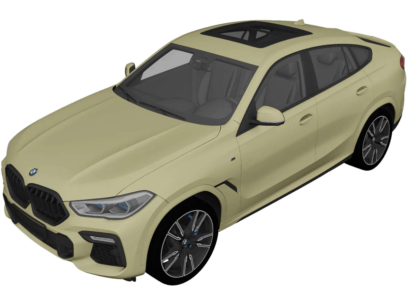 BMW X6 M50i (2020) 3D Model