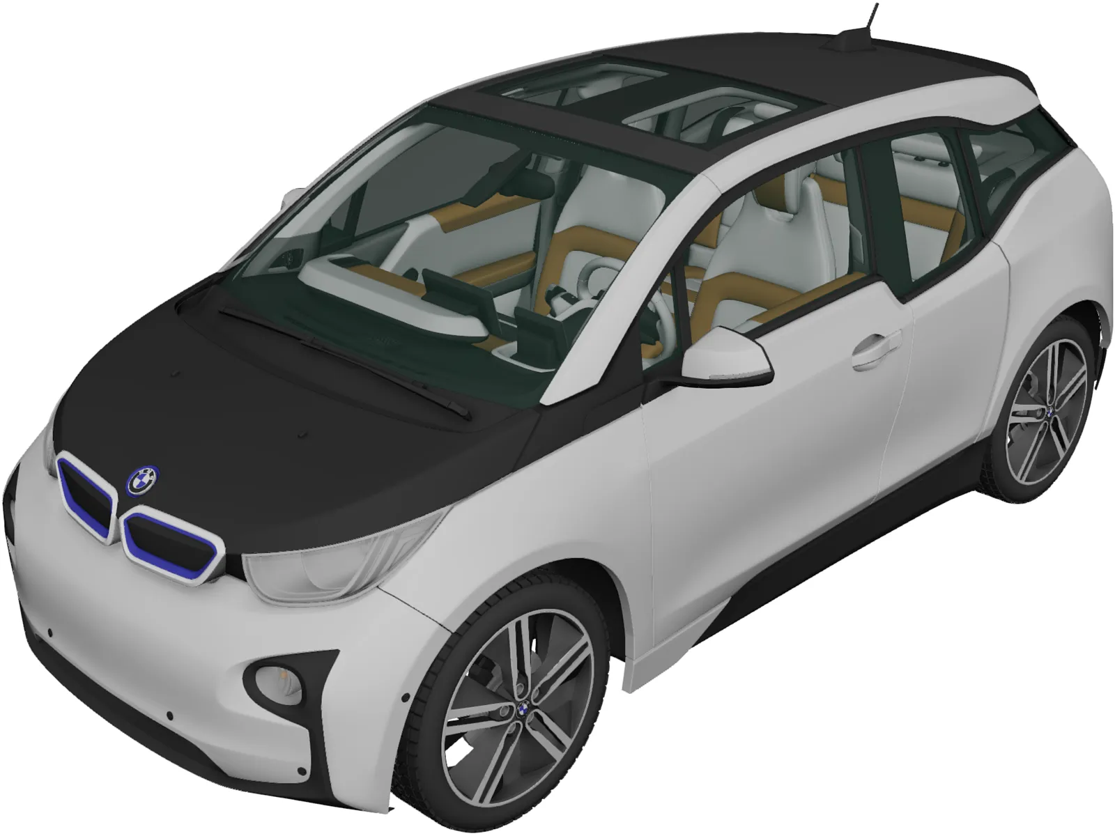 BMW i3 Coupe (2014) 3D Model