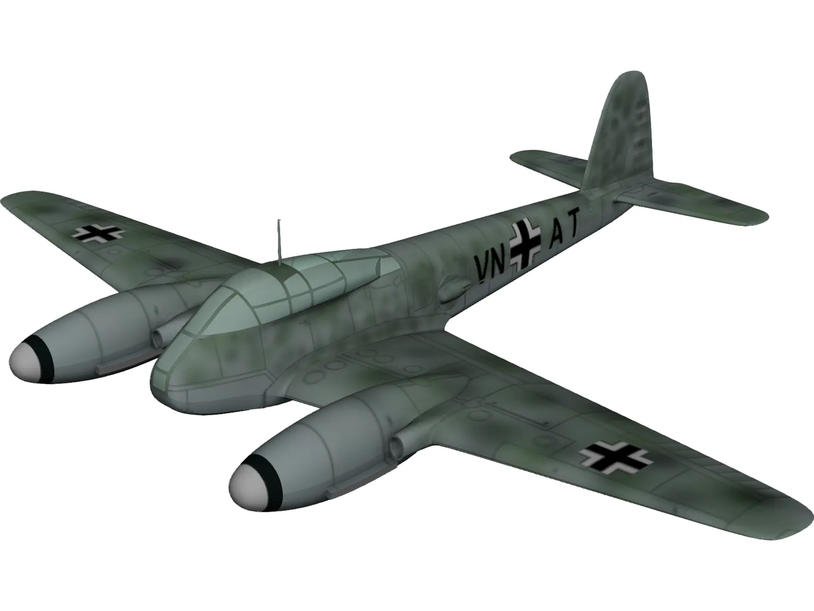 Messerschmitt Me 410 Hornisse (Hornet) 3D Model