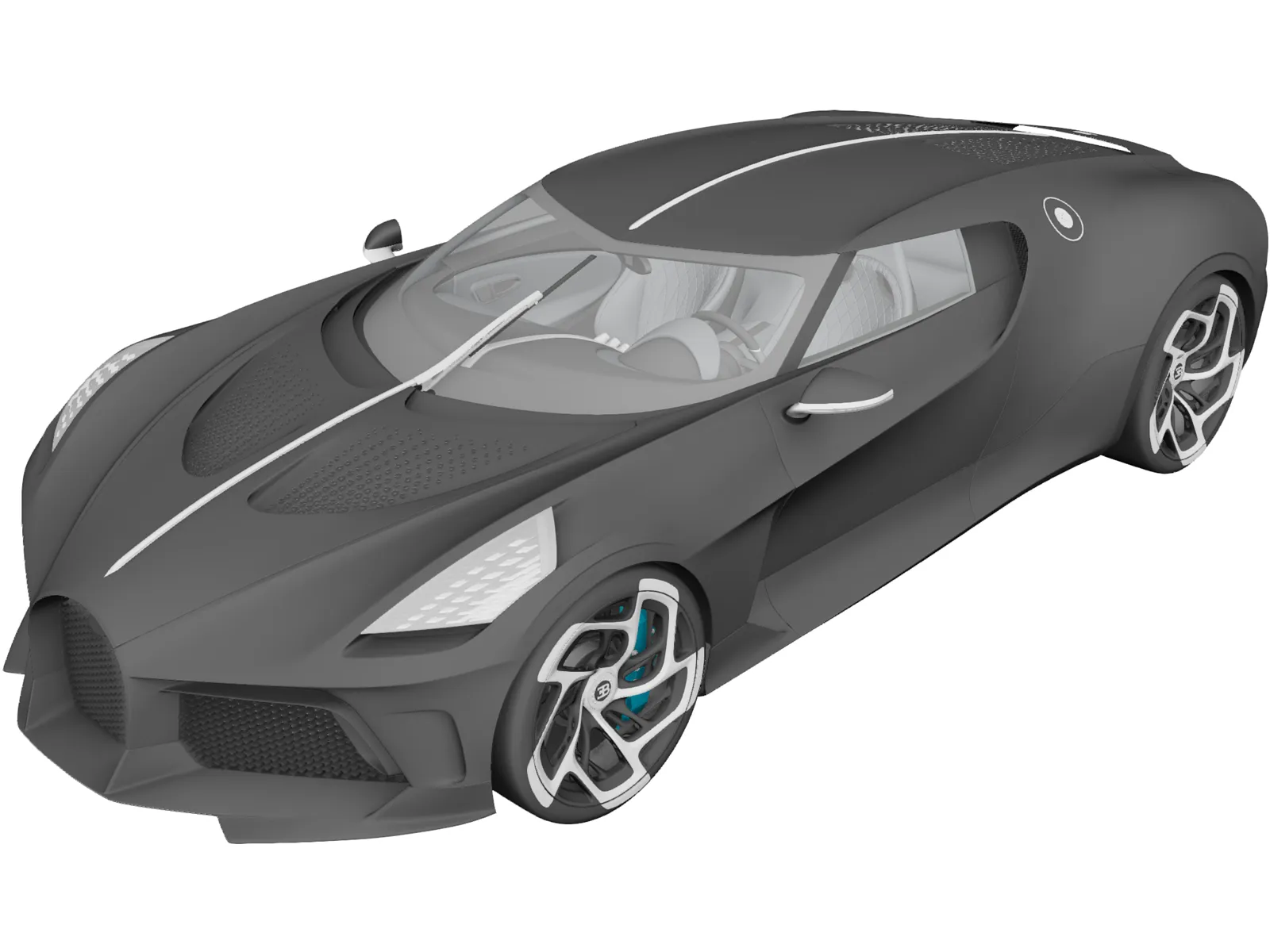 Bugatti La Voiture Noire (2019) 3D Model
