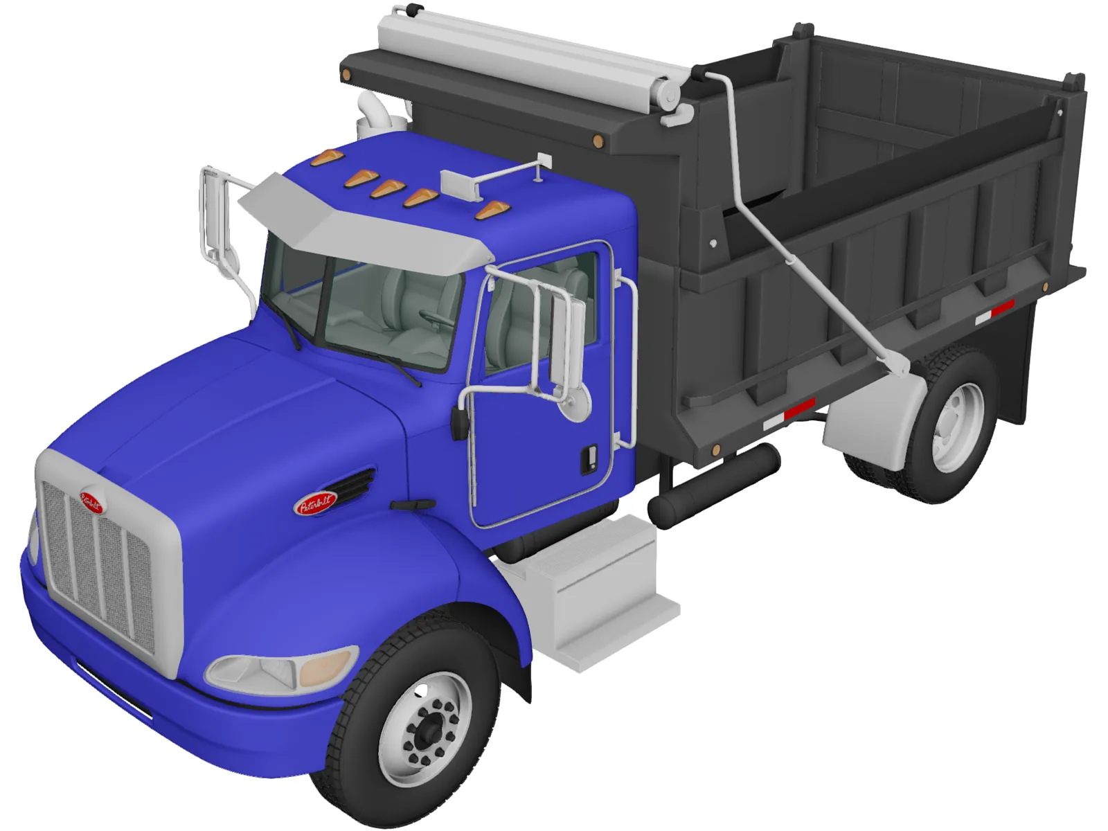 Peterbilt 340 Dump Truck (2009) 3D Model