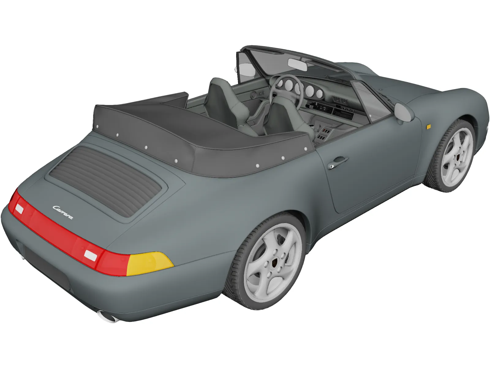Porsche 911 Carrera Cabrio (1994) 3D Model