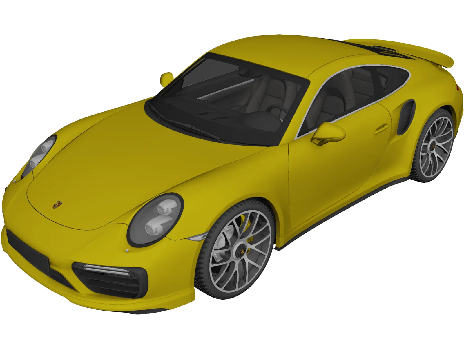 Porsche 911 Turbo S (2016) 3D Model
