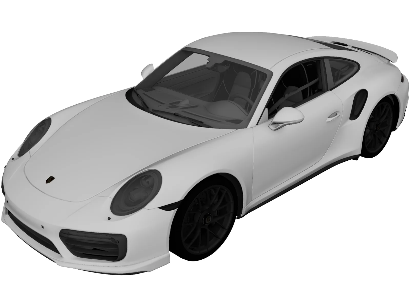 Porsche 911 Turbo S (2016) 3D Model