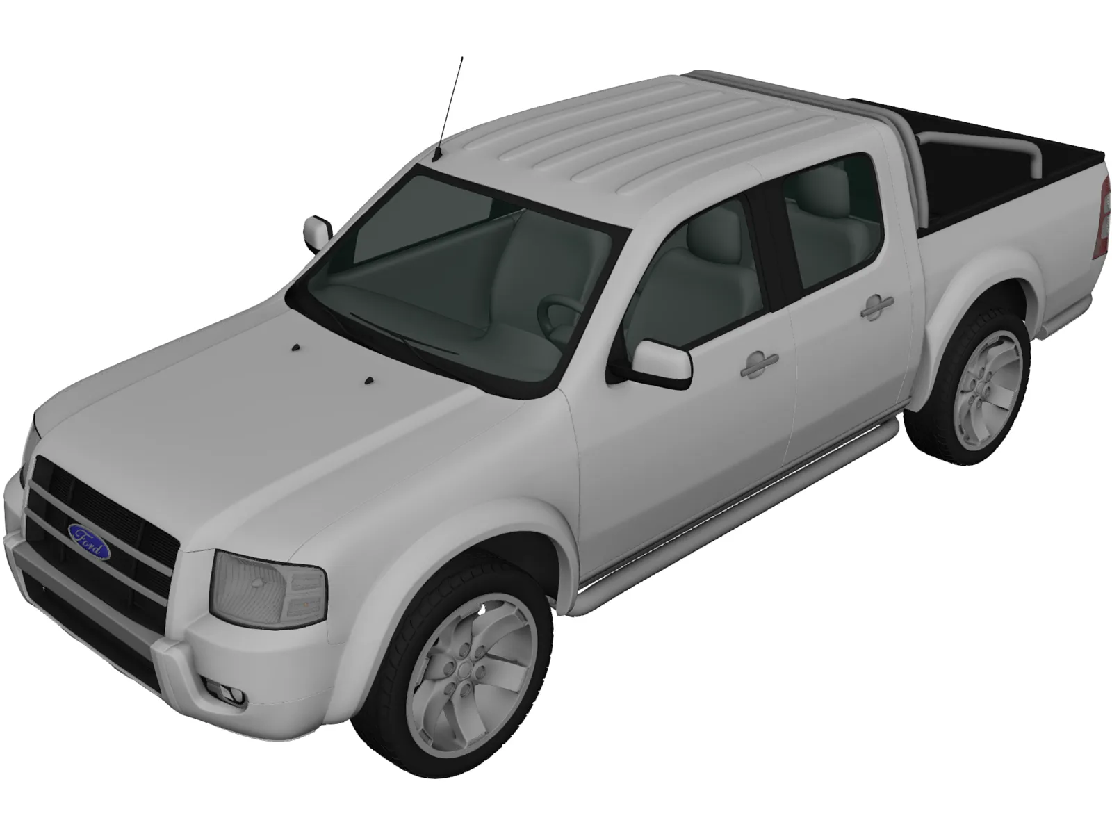 Ford Ranger DoubleCab (2003) 3D Model