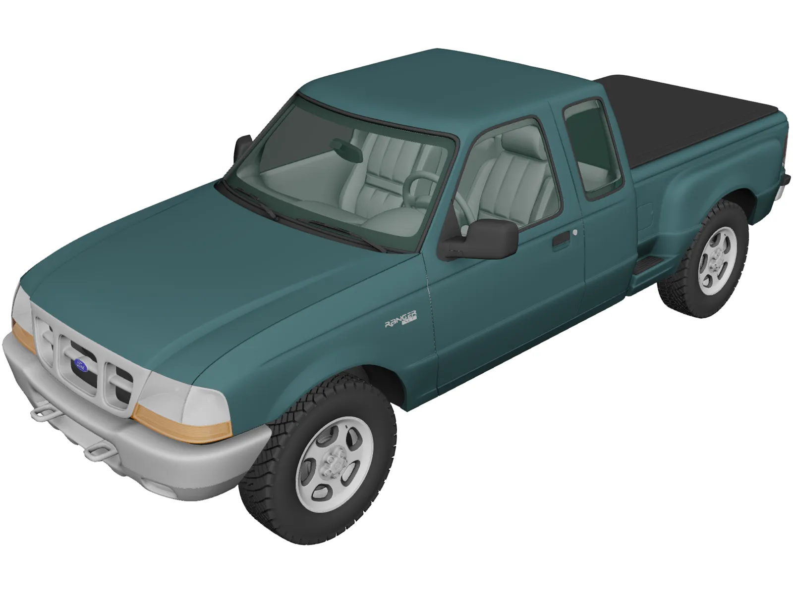Ford Ranger ExtendedCab XLT (1998) 3D Model