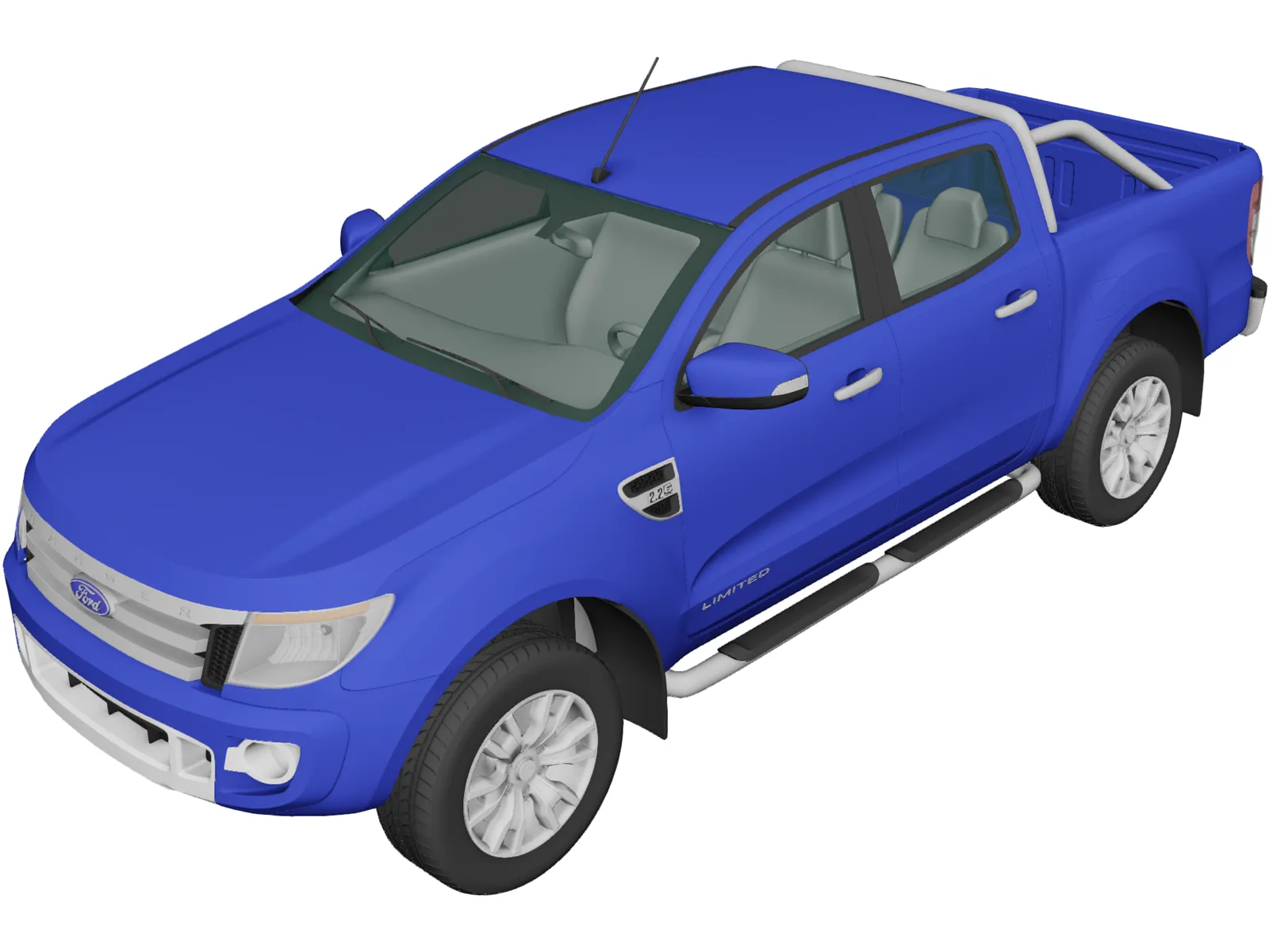 Ford Ranger T6 (2011) 3D Model