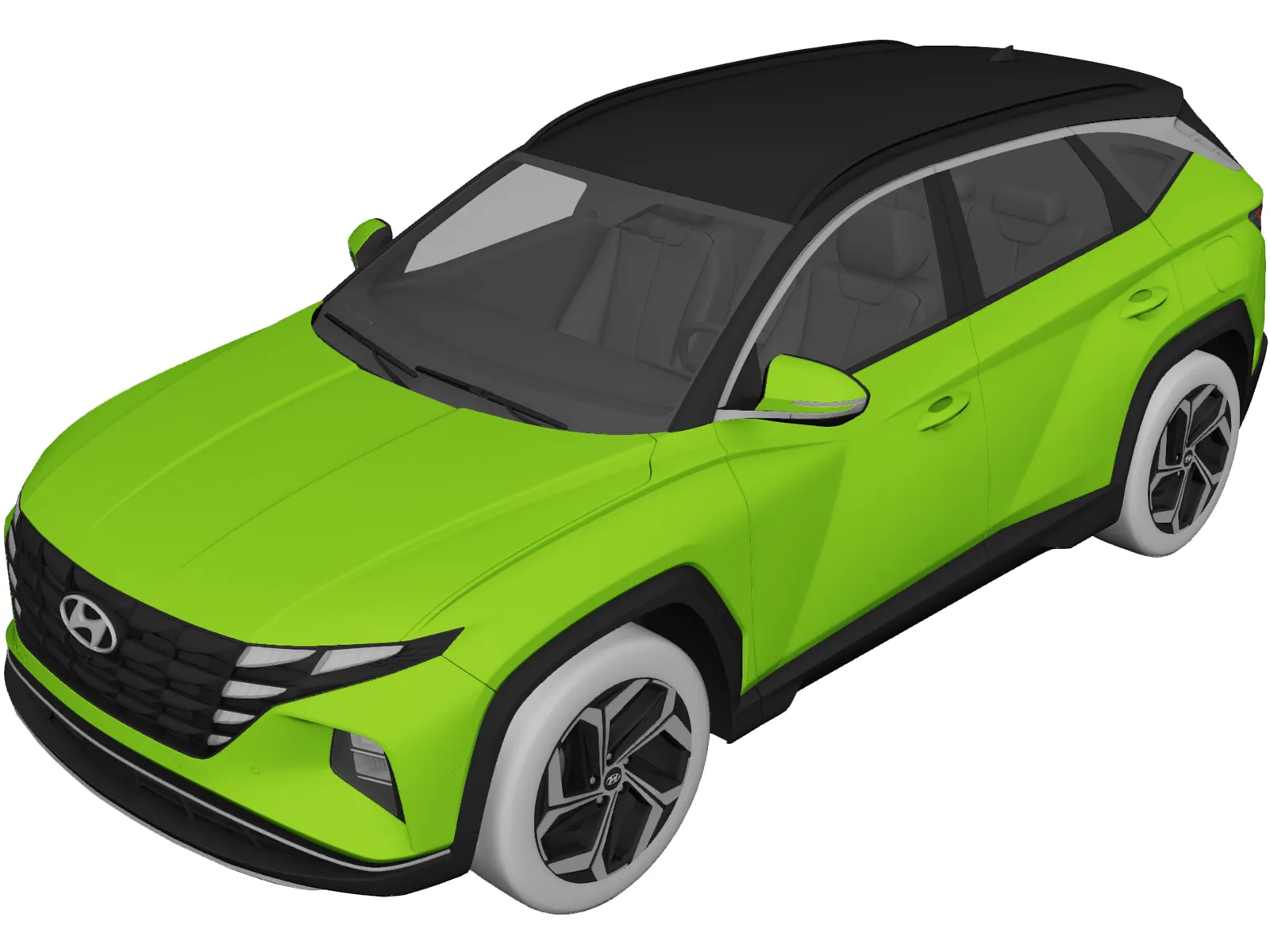 Hyundai Tucson Hybrid (2021) 3D Model