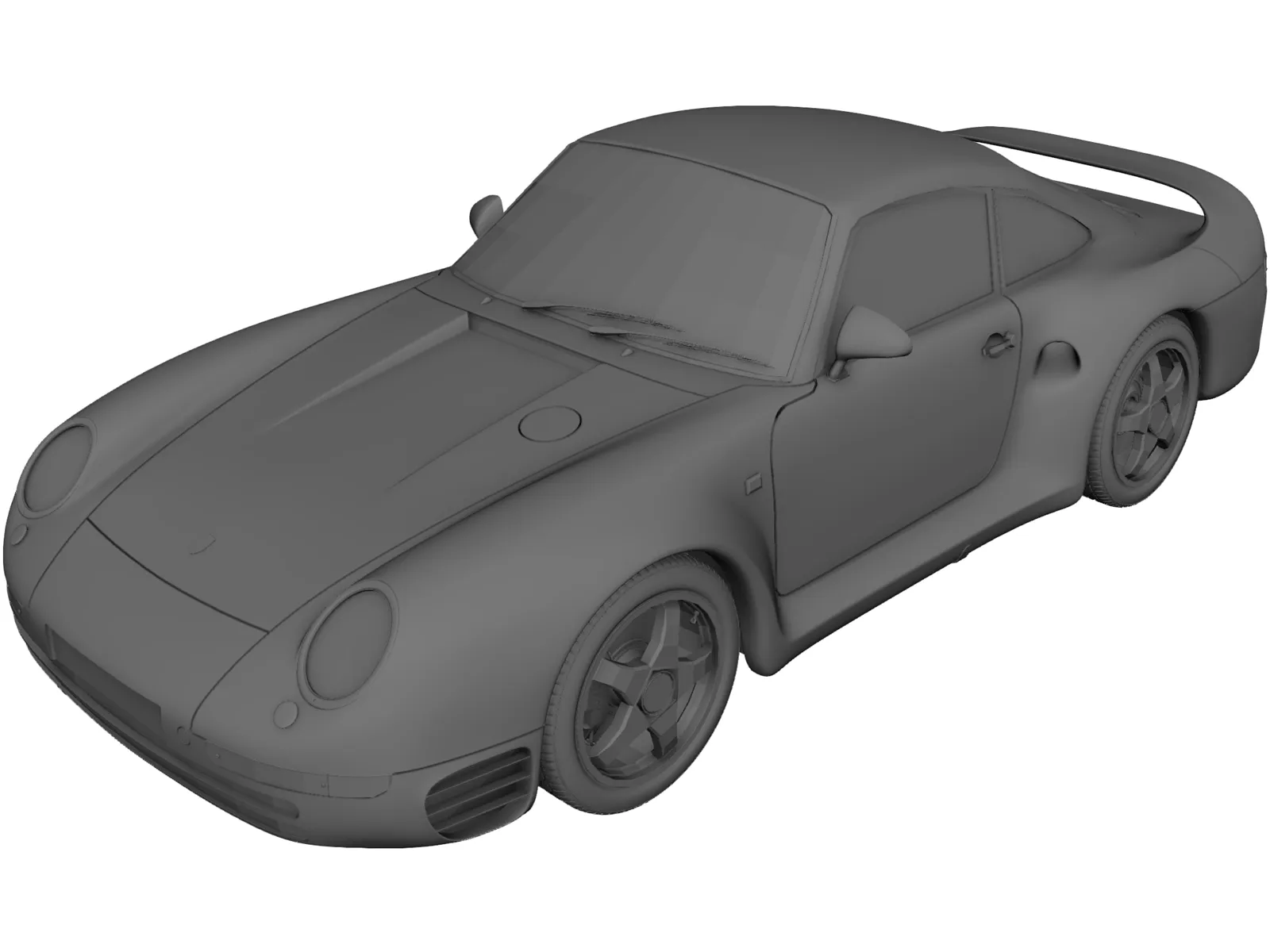 Porsche 959 (1987) 3D Model