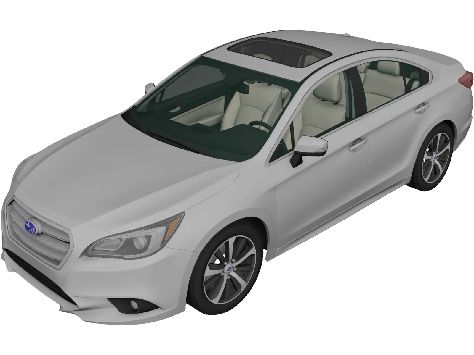 Subaru Legacy (2014) 3D Model