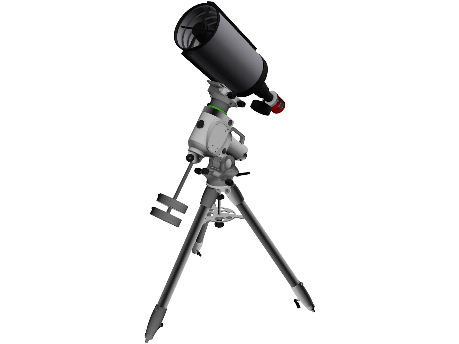 SkyWatcher EQ6-R and TS RC8 Telescope 3D Model