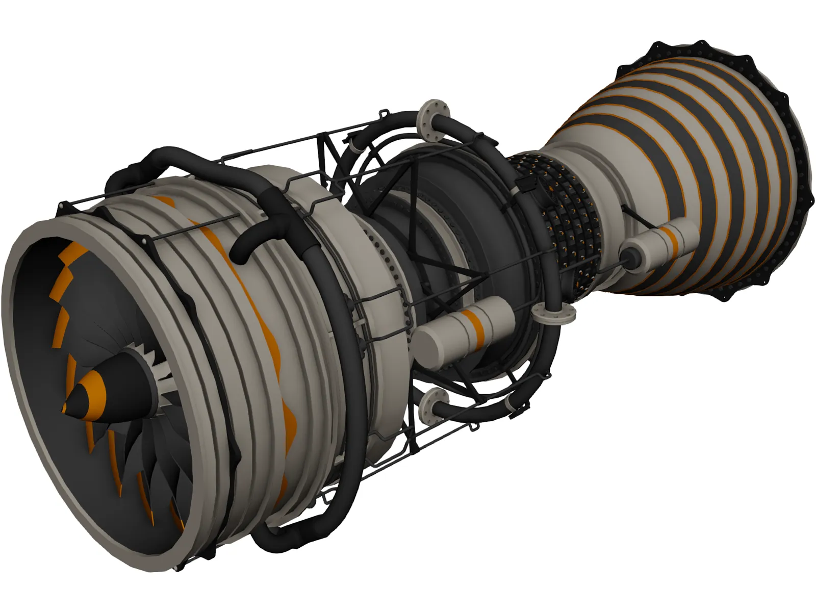 Jet Engine 3D Model