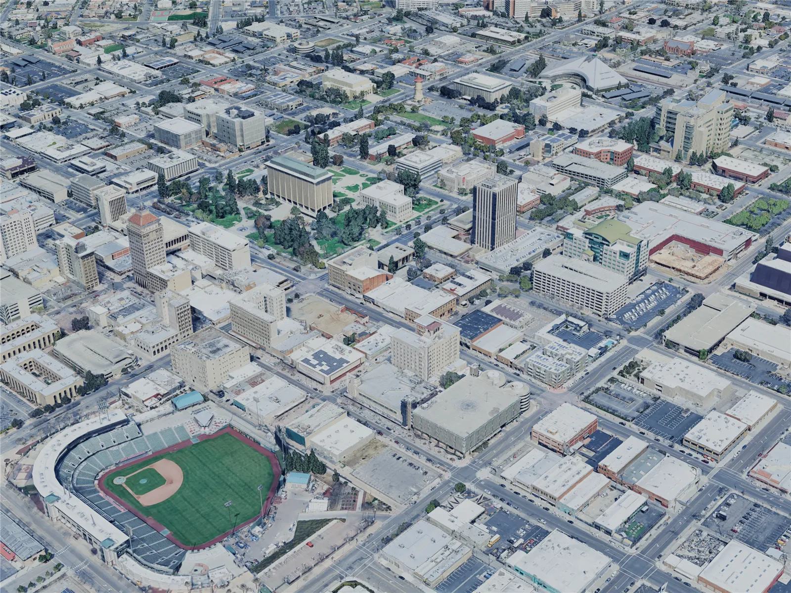 Fresno City, CA, USA (2024) 3D Model