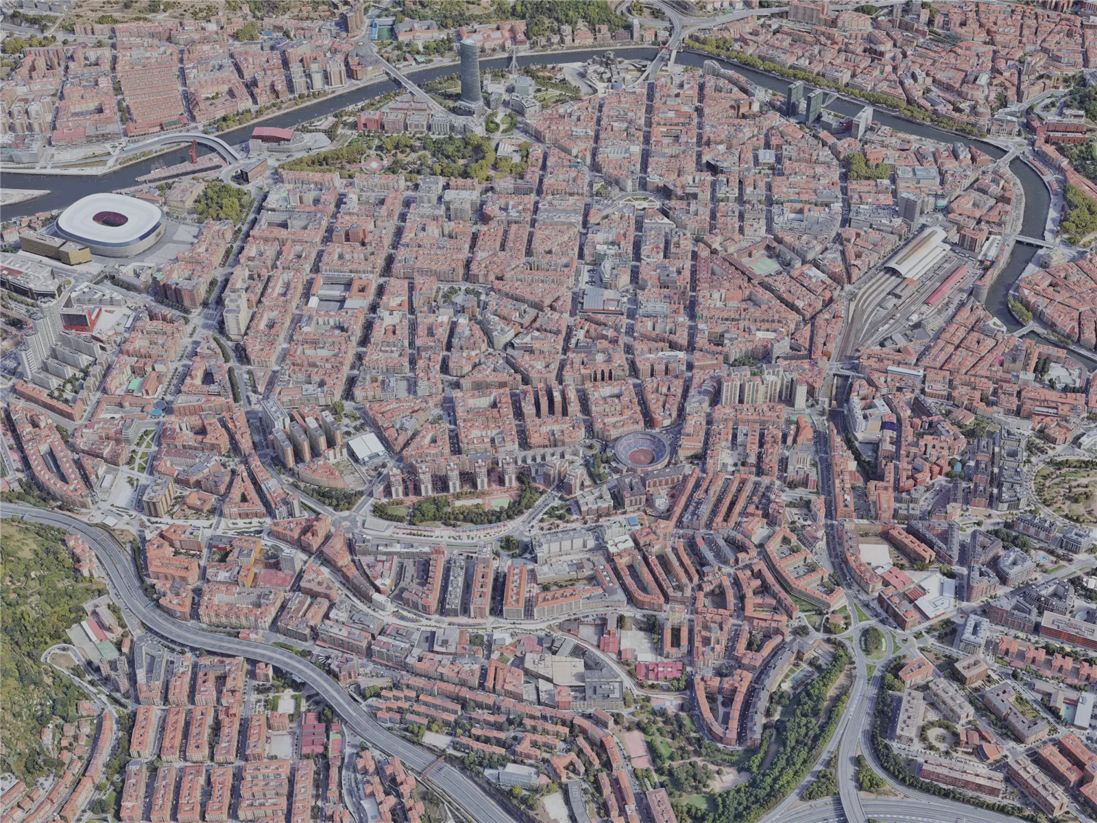 Bilbao City, Spain (2022) 3D Model